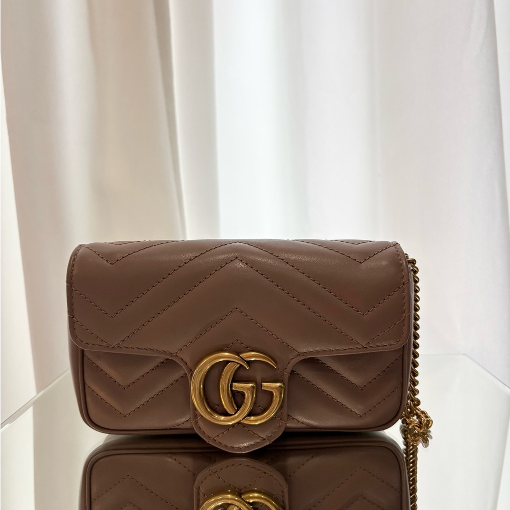 Gucci Brown Leather Shoulder Bag